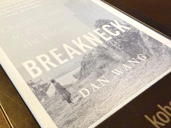 Reading Breakneck by Dan Wang
